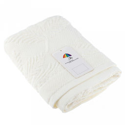 Полотенце махровое "Экзотика" 50х90см, хлопок 100%, молочный (Китай)