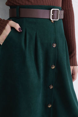 Юбка на пуговицах длины миди - Martichelli фото 47