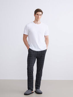 Standart Kal?p Ekose Erkek Pijama Alt