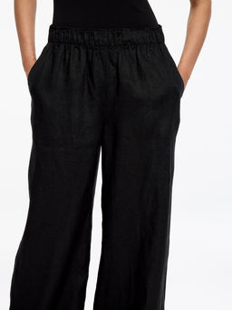 Pantalones de lino anchos - H&m фото 6