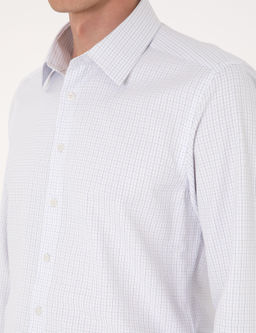 Mavi Kareli Slim Fit Uzun Kollu G_mlek - Pierre cardin фото 7