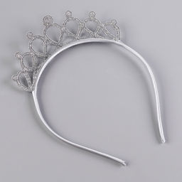 Карнавальный костюм «Снежинка»: ободок, платье голубое, рост 98-104 см