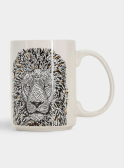 Кружка, 500 мл, фарфор N, белая, Лев, Wild - Anna lafarg фото 5