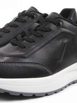 03-A9043-1 BLACK Кроссовки женские (натуральная кожа)