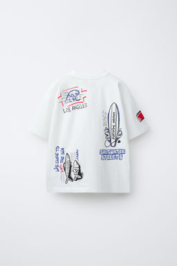CAMISETA ESTAMPADO / Blanco - Zara фото 2