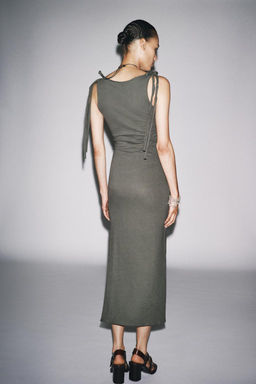 BELTED DRESS WITH BOW - Zara фото 4