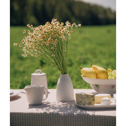 Ваза SL Home «Арена Бланка», 9×9×13.5 см, керамика, белая