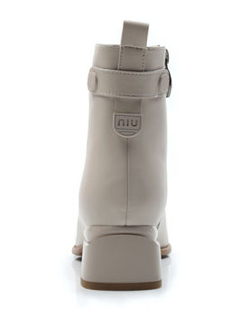 01-PCM335-2 BEIGE Ботинки демисезонные женские (натуральная кожа, байка) - No name фото 12