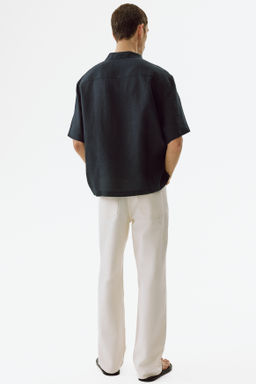 Camisa resort de lino Relaxed Fit - H&m фото 9