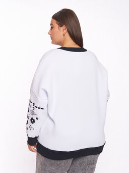Бомбер с вышивкой GA02061WHT02 - Артесса фото 5