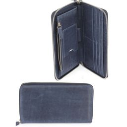 Портмоне/клатч муж Croco ПР-1303 натуральная кожа 2 отд, 8 карм, синий крейзи хорс (228) 250171