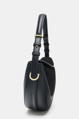 LEATHER FLAP DETAIL CROSSBODY BAG