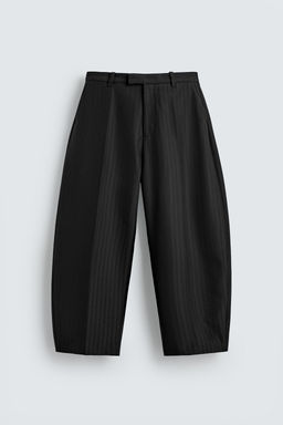 LIMITED EDITION CURVED FIT SUIT TROUSERS - Zara фото 7