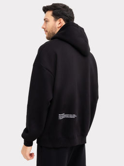 Анорак мужской в черном цвете с принтом в виде картины черный +печать 121816 - Mark formelle фото 4