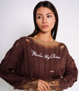 Джемпер #КТ907 (1), коричневый