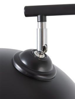 Торшер напольный со столиком Е27, 40 Вт, чёрный стол d=34 см, 42×42×162 см