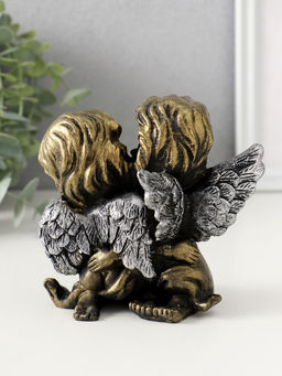 Фигурка полистоун Ангелы целуются, 10.5?11?8 см