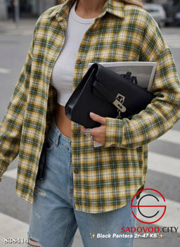 Рубашка женская в клетку