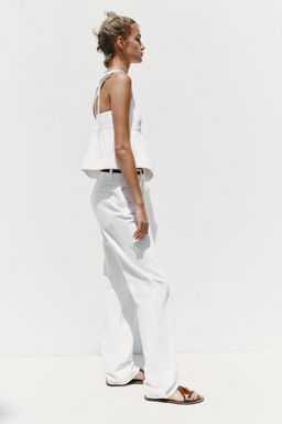 Z1975 DENIM STRAPPY TOP - Zara фото 5