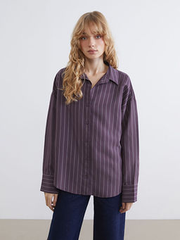 ?izgili Oversize Kad?n G?mlek