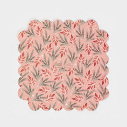 Цена за 5 шт. Коробка для кондитерских изделий новогодняя с пластиковой крышкой «С Новым годом», 21×21×3 см