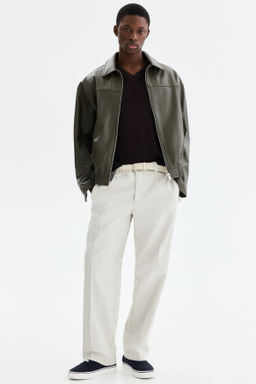 Pantal?n sastre de algod?n y lyocell Relaxed Fit - H&m фото 4