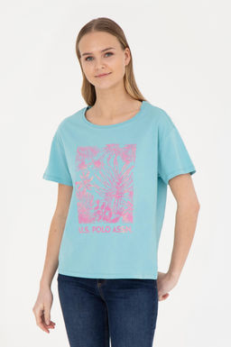 Женская мятная футболка - U.s. polo assn фото 8