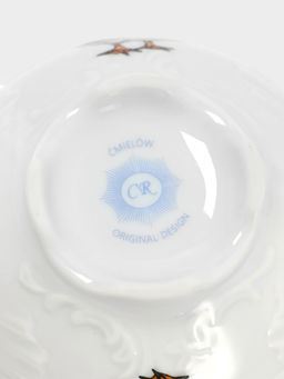 Чашка чайная Cmielow «Рококо. Гуси», 330 мл, фарфор, белая