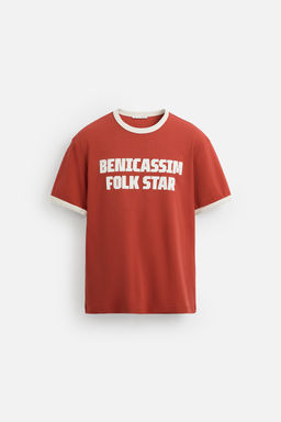 GUITARRICADELAFUENTE SLOGAN RIB T-SHIRT - Zara фото 7