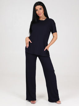 764 ПИЖАМА ЖЕНСКАЯ (брюки) (Темно синий) - А-дина фото 3