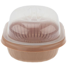 Гречиха Хлебница пластмассовая 31х24х13см, со вставкой, прозрачная крышка, полипропилен, т.м. NECO (Россия) - Домашняя мода фото 3