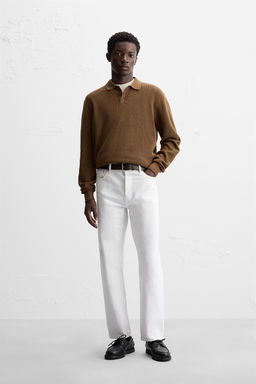 PURL KNIT POLO SHIRT