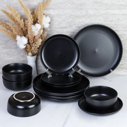 Столовый набор 12 предметов black / 12/3500 /уп 2/ С - ГалеонТрейд фото 2