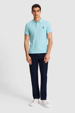 Erkek Slim Polo Yaka Aqua Basic Ti__rt
