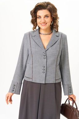 Костюм Aira Style 24133 серо-коричневый