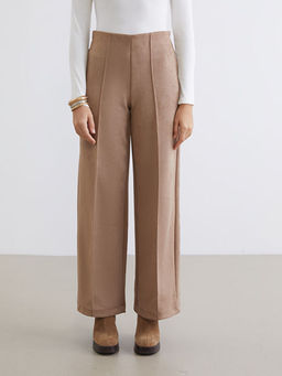 Standart Fit Kad?n S?et G?r?n?ml? Pantolon