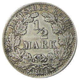 1/2 марки 1914 года A Германия