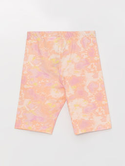 Beli Lastikli Batik Desenli K?z ?ocuk K?sa Tayt - Waikiki фото 2