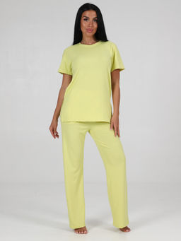423 ПИЖАМА ЖЕНСКАЯ (брюки) (Желтый) - А-дина фото 2
