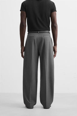 BELTED PLEATED TROUSERS - Zara фото 3