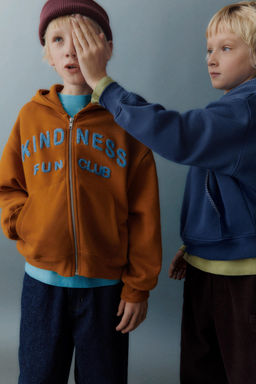 TERRY SLOGAN HOODIE - Zara фото 5