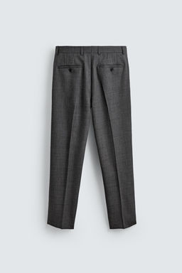 PANTAL?N REGULAR FIT 100% LANA / Gris - Zara фото 8