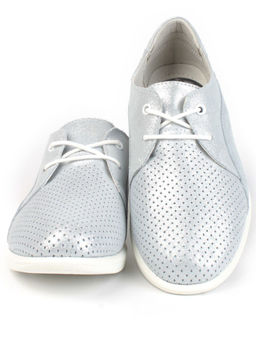 05-DF99-21P LT. BLUE Полуботинки женские спортивные (натуральная кожа) - Фабричный китай фото 9