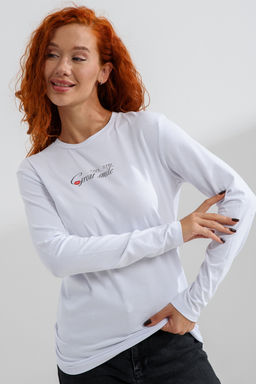 8513 Футболка с длинным рукавом женская