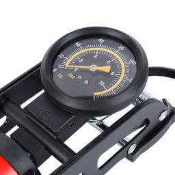 Насос ножной с манометром COMIRON FUJIN 1, стальная рама, алюминиевый цилиндр Presta-Schrader-Dunlop, 8,3 бар. Один поршень. /уп 15 - Галеонтрейд фото 11