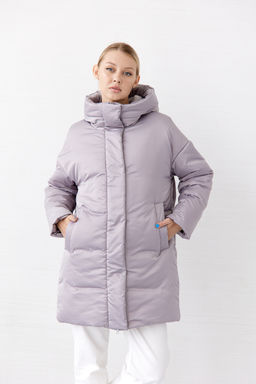 Куртка женская зимняя 25655 (серый опал) - Kankan фото 2