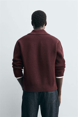 PURL KNIT POLO SHIRT - Zara фото 3