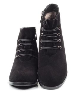 04-M20-6117 BLACK Ботинки женские зимние (натуральная замша, натуральный мех) - Фабричный китай фото 11