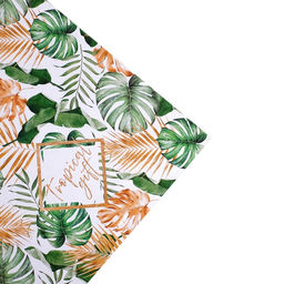 Цена за 10 шт. Бумага упаковочная глянцевая двухсторонняя Тропики, 70?100 см