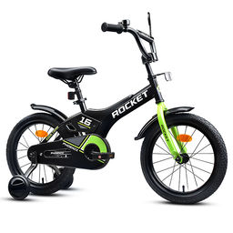 Велосипед 16" Rocket Phoenix, цвет черно/зеленый